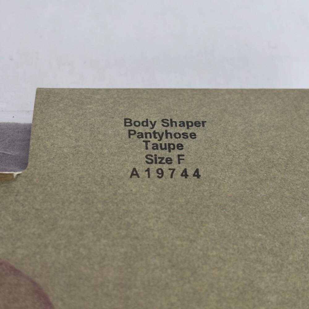 Legacy Legwear Pantyhose Body Shaper Taupe Size F One Pair Nylon Spandex Cotton - Picture 2 of 6